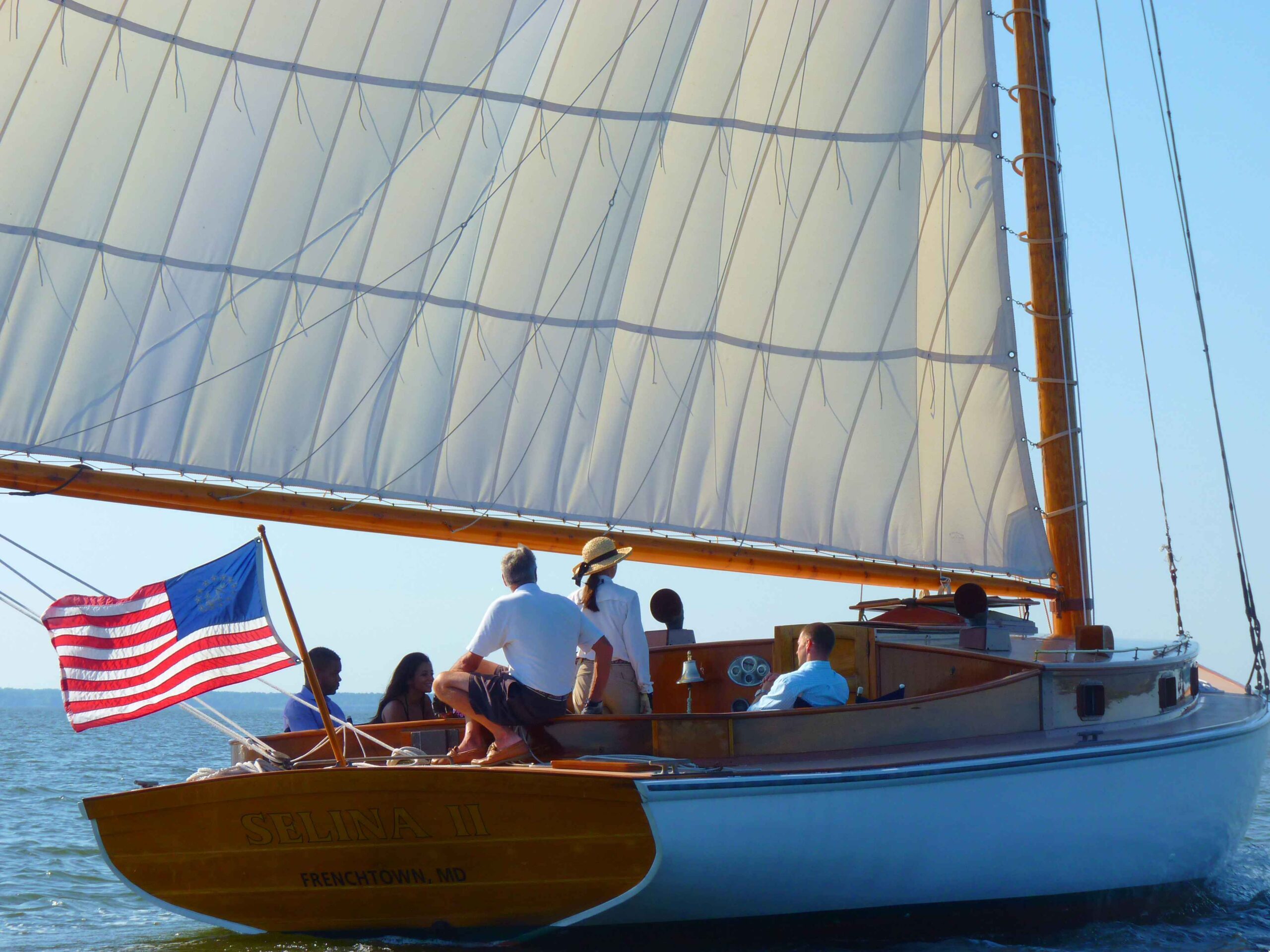 Experience the beauty of Chesapeake Bay with Sail Selina's Half Day Private Charter in St. Michaels. Enjoy a personalized and unforgettable sailing adventure with our friendly and knowledgeable crew. Our comfortable and well-maintained boat provides the perfect setting for a unique and memorable experience on the water. Book your Half Day Private Charter with Sail Selina for an adventure you'll never forget!"