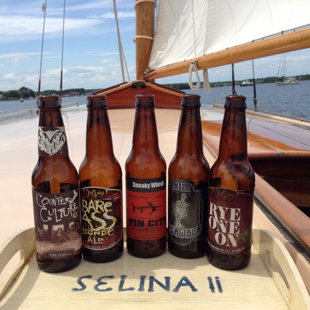 Sail Selina's Beer Tasting Tour - Sample delicious microbrews while sailing on the Chesapeake Bay - Sail Selina, St. Michaels, MD