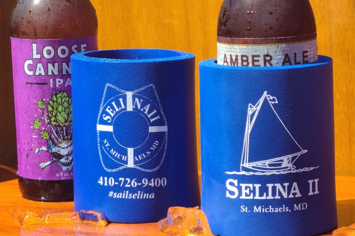 Sail Selina custom koozies and coozies